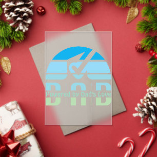 Powered by Dad's Love: Making Memories with Hugs Acrylic Invitations