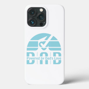 Powered by Dad's Love: Making Memories with Hugs iPhone 13 Pro Case