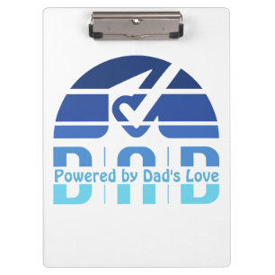 Powered by Dad's Love: Making Memories with Hugs Clipboard