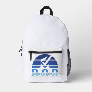 Powered by Dad's Love: Making Memories with Hugs Printed Backpack