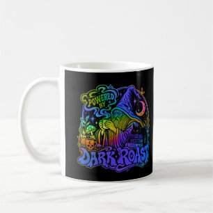 Powered By Dark Roast Funny Wizard Coffee Fantasy Mug