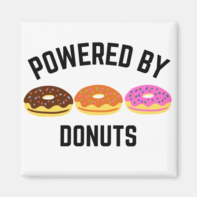 POWERED BY DONUTS MAGNET (Front)