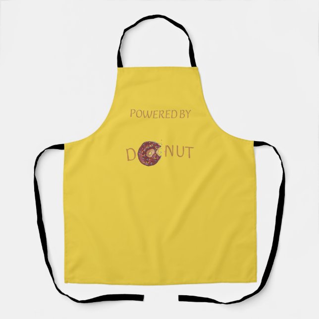 Powered By Doughnut Apron (Front)