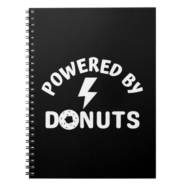 powered by doughnuts notebook (Front)