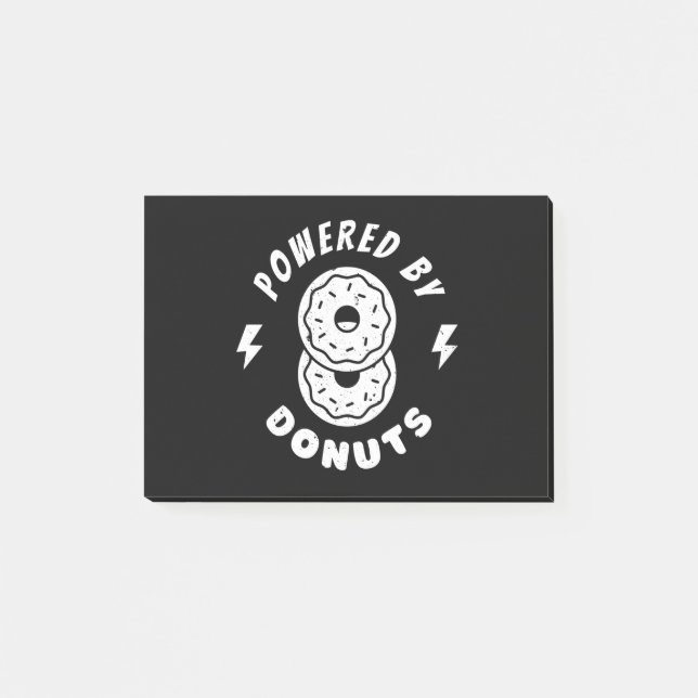 Powered By Doughnuts Post-it Notes (Front)