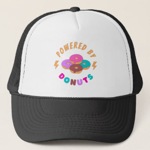 Powered By Doughnuts Trucker Hat