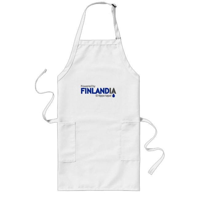 Powered by Finlandia apron - choose style & colour (Front)