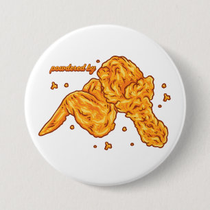 Powered by Fried Chicken 7.5 Cm Round Badge