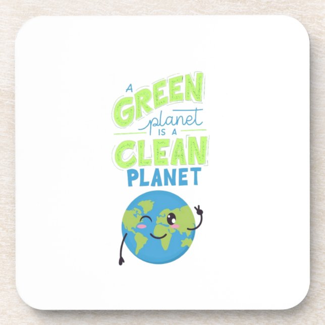 Powered by Green: Thrive with Nature" Coaster (Front)