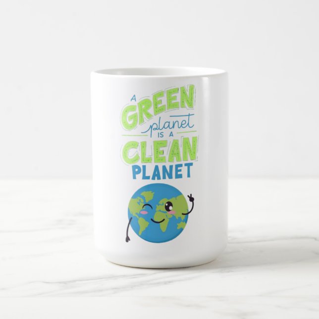 Powered by Green: Thrive with Nature" Coffee Mug (Center)