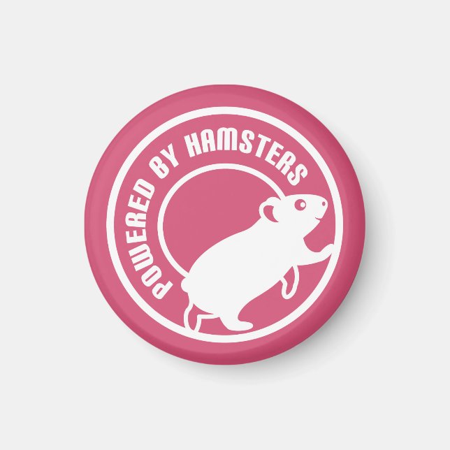 Powered by Hamsters Magnet (Front)