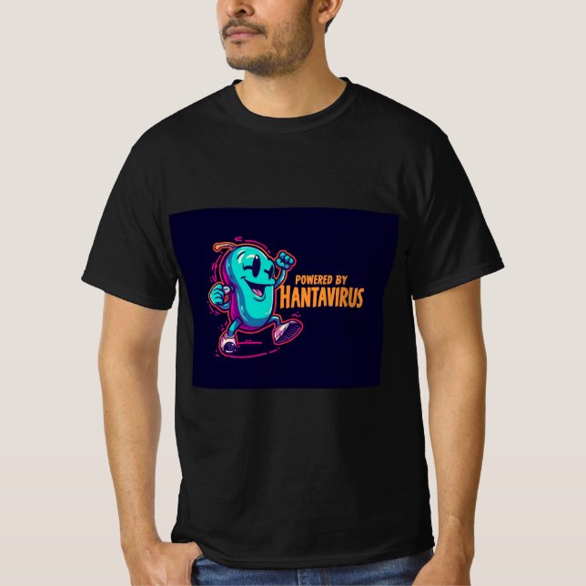 Powered by Hantavirus  T-Shirt (Front)