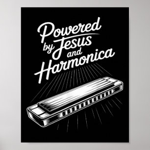 Powered By Jesus And Harmonica Christian Music  Poster