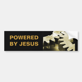 Powered By Jesus Bumper Sticker