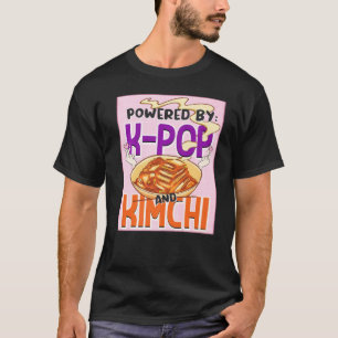Powered By K Pop And Kimchi Kpop Finger Heart T-Shirt