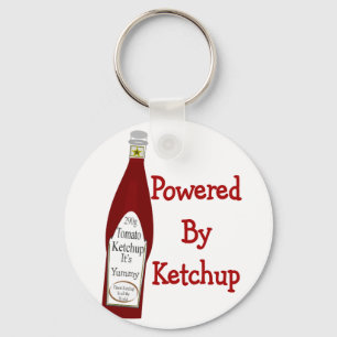 Powered By Ketchup Key Ring
