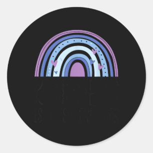 Powered By Kindness Rainbow Classic Round Sticker