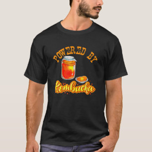 Powered By Kombucha Funny Healthy Vegan Lifestyle T-Shirt
