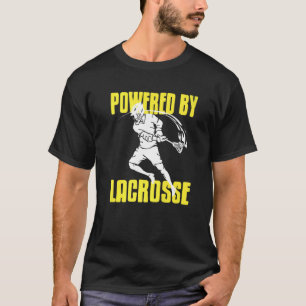 Powered By Lacrosse Retro Cool  Present T-Shirt