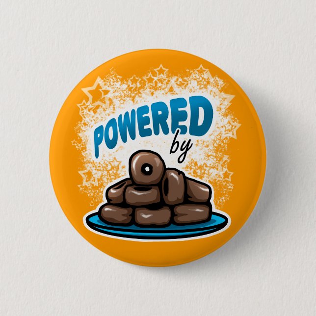 Powered by Little Chocolate Donuts button (Front)