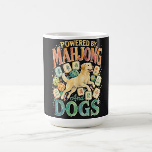 Powered by Mahjong & Dogs Watercolor Labrador Coffee Mug