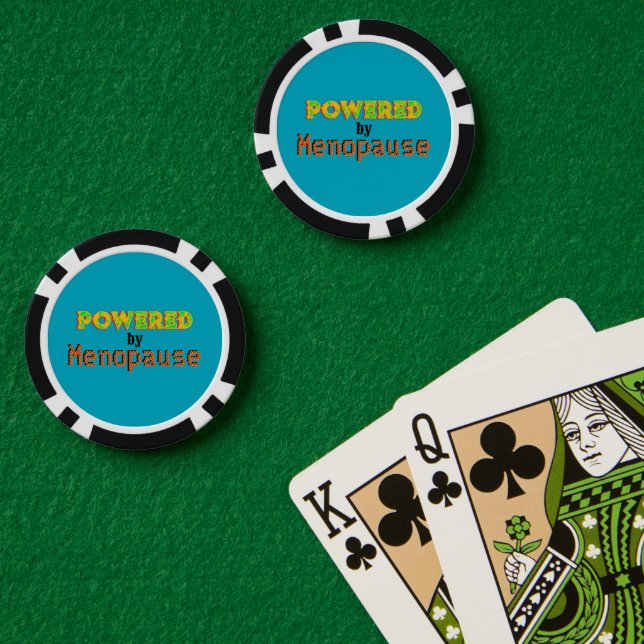 Powered by Menopause 3 Poker Chips (Poker Table (Double))