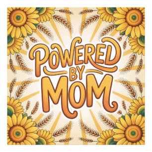 Powered By Mom Photo Print