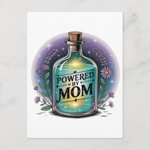 Powered By Mom Postcard
