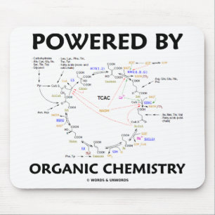 Powered By Organic Chemistry (Krebs Cycle) Mouse Pad