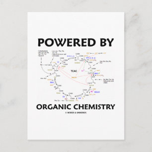 Powered By Organic Chemistry (Krebs Cycle) Postcard