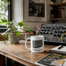 Powered by Oscillators – Vintage Semi-Modular Synt Coffee Mug