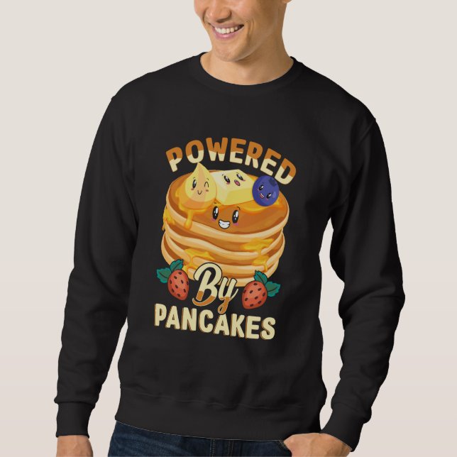 Powered By Pancakes Pancake BlueBerry & Strawberry Sweatshirt (Front)