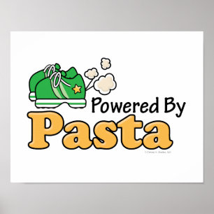 Powered By Pasta Runner Poster