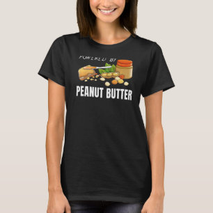 Powered By Peanut Butter Jelly Food Graphic T-Shirt