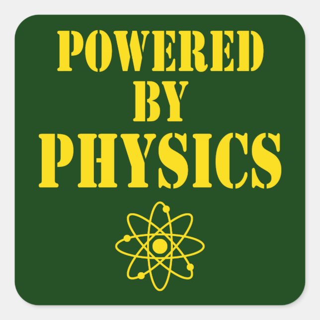 Powered By Physics Sticker (Front)