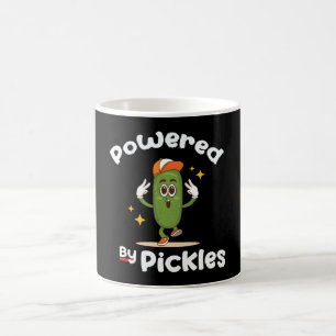 Powered By Pickles Food Pickle Funny Coffee Mug