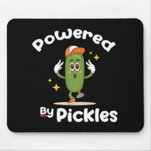 Powered By Pickles Food Pickle Funny Mouse Pad