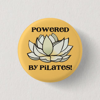Powered By Pilates Lotus 3 Cm Round Badge