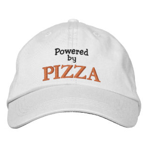 Powered by Pizza Embroidered Hat