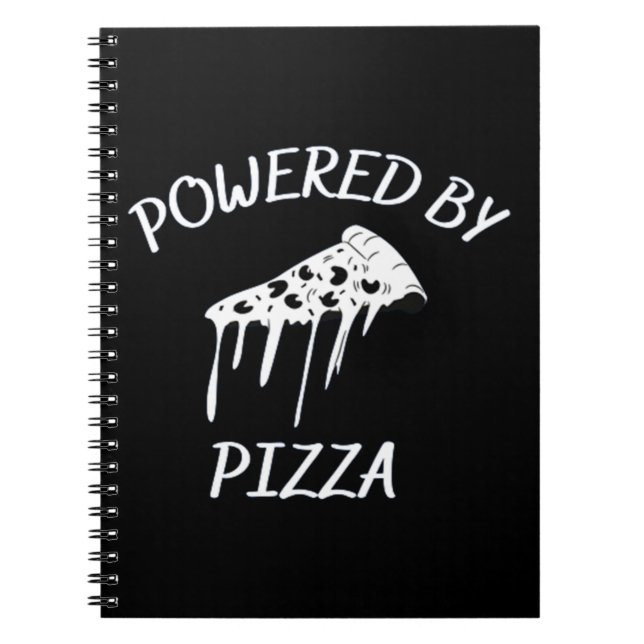 Powered By Pizza Notebook (Front)
