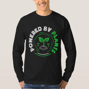 Powered By Plant Funny Vegan Herbivore Garden Vege T-Shirt