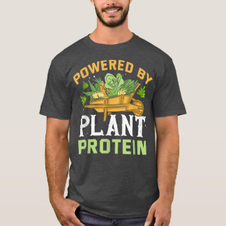 Powered by plant protein Meme Vegan Plant Powered  T-Shirt