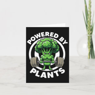 Powered By Plants Vegan Athlete Vegan Gym Vegan Bo Card