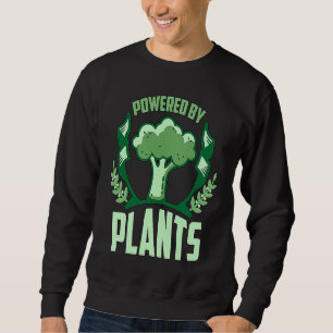 Powered By Plants Veganism Plant Based Lifestyle V Sweatshirt