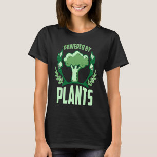 Powered By Plants Veganism Plant Based Lifestyle V T-Shirt