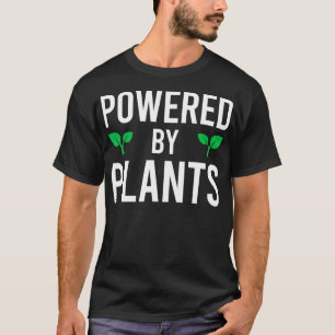 Powered By Plants Vegetarian Vegan Workout Plant P T-Shirt