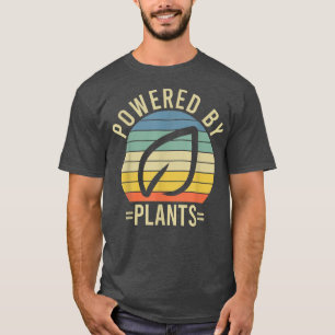 Powered By Plants Vegetarian Vegan Workout Plant P T-Shirt