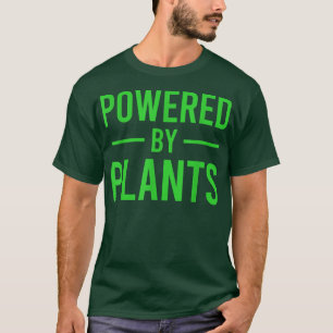 Powered By Plants Vegetarian Vegan Workout Plant P T-Shirt
