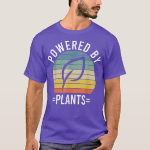 Powered By Plants Vegetarian Vegan Workout Plant P T-Shirt