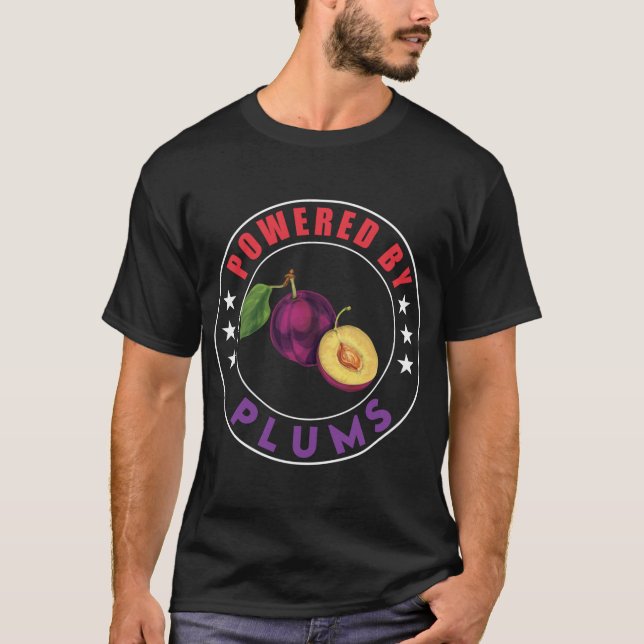 Powered By Plums Design Love Fruits T-Shirt (Front)